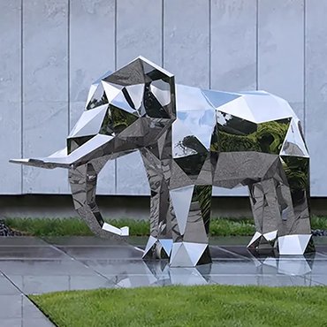 Elephant Stainless Steel Sculpture