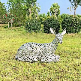 Hollow deer sculpture6