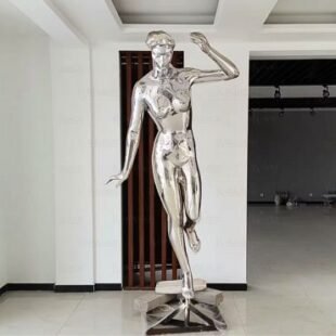 mirror stainless steel woman