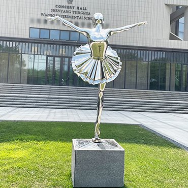 stainless steel dance sculpture