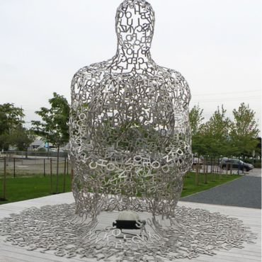 stainless steel letter man