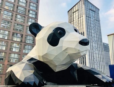 stainless steel sculpture animal