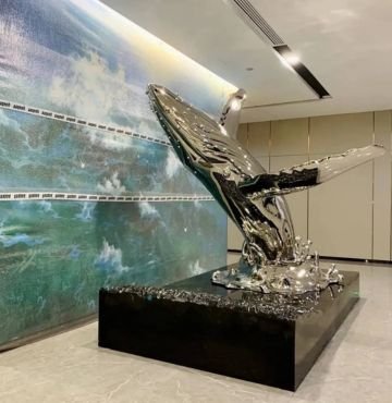 stainless steel whale